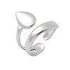 304 Stainless Steel Cuff Rings for Women RJEW-A079-08E-P-4