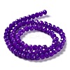 Baking Paint Imitation Jade Glass Bead Strands DGLA-A034-J8MM-A27-4