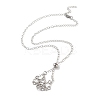 2Pcs 2 Style Brass Braided Macrame Pouch Empty Stone Holder for Pendant Necklaces Making NJEW-SZ0001-65P-1