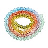 Gradient Color Baking Paint Glass Bead Strands DGLA-A039-T2mm-A015-2
