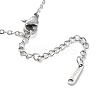Non-Tarnish 304 Stainless Steel Pendant Necklaces for Women LS-NJEW-C020-01P-3