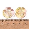 225Pcs Two Tone Transparent Acrylic Beads MACR-K359-26B-3