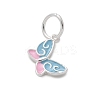 925 Sterling Silver Enamel Butterfly Charms LS-STER-D300-28P-01-2