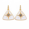 Brass Micro Pave Colorful Cubic Zirconia Pendants KK-S354-333-NF-1