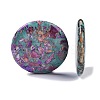 Dyed Synthetic Imperial Jasper Flat Round Figurines Ornaments G-P529-05-2