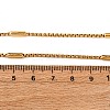 2MM 304 Stainless Steel Column Box Chain Necklaces NJEW-K291-02G-5