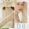 10Pcs 2 Colors Brass Spring Gate Rings KK-BBC0007-77-5