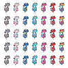 CHGCRAFT 30pcs 6 colors Zinc Alloy Enamel Connector Charms ENAM-CA0001-67-1