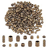 240Pcs 8 Styles Tibetan Style Alloy Bead Spacers FIND-NB0005-67-1
