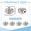 100Pcs Alloy Beads FIND-LP0002-55-2