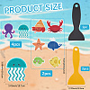 2Sets 20Pcs Sea Animal PVEA Bathtub Non-Slip Stickers AJEW-CN0004-08-2