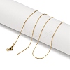 Ion Plaing(IP) 304 Stainless Boston Link Chain Necklaces NJEW-Q003-02G-1