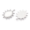 Non-Tarnish 304 Stainless Steel Pendant Cabochon Settings LS-STAS-T065-90P-2