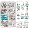 DIY Lotus Yoga Dangle Earring Making Kits DIY-SC0019-71-1