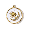 304 Stainless Steel Enamel Pendants STAS-OY002-03G-1