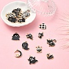 20Pcs 10 Styles Alloy Enamel Pendants ENAM-YW0004-20-6