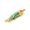 304 Stainless Steel Enamel Pendants STAS-I331-28G-3