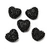 Sparkling Acrylic Heart Beads with Rhinestone Embellishment LS-OACR-NH0001-02A-08-1