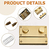 Zinc Alloy Twist Bag Lock Purse Catch Clasps PURS-WH20003-001AB-5