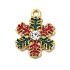 304 Stainless Steel Rhinestone Pendants STAS-P427-04A-G-1