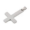 304 Stainless Steel Saint Peter's Cross Pendants STAS-C116-03P-2