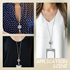 DIY Half Round Pendant Necklace Making Kits DIY-SC0019-99C-6