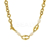 304 Stainless Steel Cable Chain Necklaces NJEW-U031-12G-2