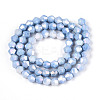 Anti-Tarnish Electroplate Bicone Glass Beads Strands EGLA-T021-6mm-16-09-2