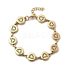 12 Constellations 304 Stainless Steel Link Chain Bracelets BJEW-I239-01G-02-4