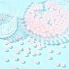 2 Strands Baking Paint Imitation Jade Glass Round Bead Strands DGLA-FS0001-20A-8