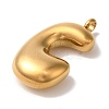 Ion Plating(IP) 304 Stainless Steel Pendants STAS-M017-08G-03-2