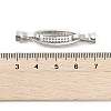 Brass Micro Pave Cubic Zirconia Fold Over Clasps KK-U059-15P-3