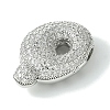 Rack Plating Brass Cubic Zirconia Pendants KK-S378-02P-Q-2