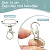 30Pcs 3 Colors Zinc Alloy Swivel D Rings Lobster Claw Clasps FIND-YW0008-62-2