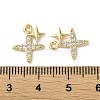 Brass Micro Pave Cubic Zirconia Charms X-KK-F872-13G-3