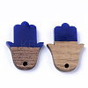 Resin & Walnut Wood Pendants RESI-N025-011A-B02-2