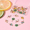 24Pcs 6 Styles Alloy Enamel Pendants FIND-FS0004-18-8