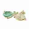 Zine Alloy Enamel Pendants LS-ENAM-WH0065-04G-2