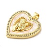 Mother's Day Brass Micro Pave Clear Cubic Zirconia Pendants FIND-Z041-21C-2