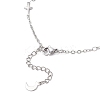 304 Stainless Steel Cross Link Chain Anklets AJEW-AN00739-02-5