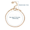 Brass European Style Bracelet Making MAK-YW0001-01KCG-2