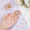 50Pcs Brass Hoop Earring Findings FIND-BBC0003-28-3