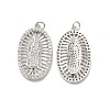Brass Micro Pave Cubic Zirconia Pendants KK-E068-VB094-1