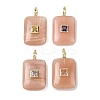 Natural Peach Moonstone Pendants G-K372-04G-03-1