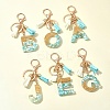 Transparent Epoxy Resin Pendant Keychains KEYC-FS00022-25-11