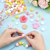 16 Style Food Grade Eco-Friendly Silicone Beads SIL-PH0001-08-6