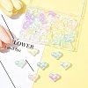 40Pcs UV Plating Rainbow Iridescent Acrylic Beads OACR-FS0002-25-10