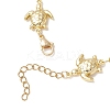 304 Stainless Steel Tortoise Link Bracelets BJEW-JB13338-4
