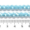 Electroplate Opaque Glass Beads Strands X-EGLA-A035-P6mm-A08-4