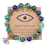 Natural Lapis Lazuli Round Beads Stretch Bracelets FS-WG18FCB-14-1